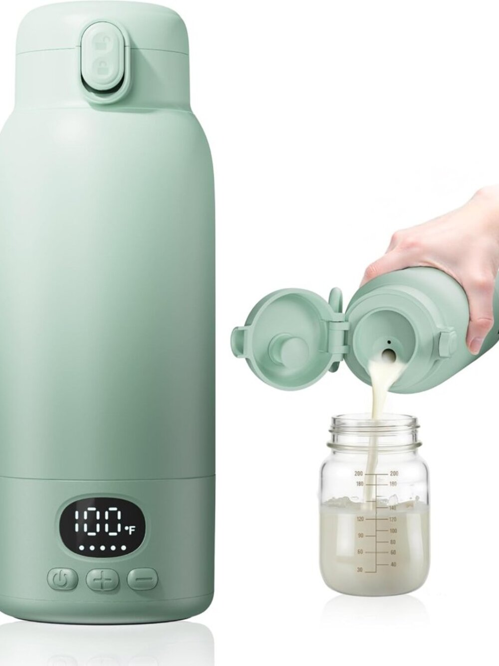 Portable Bottle Warmer - Dual Heating, Fast & Long Lasting, Ideal for Travel